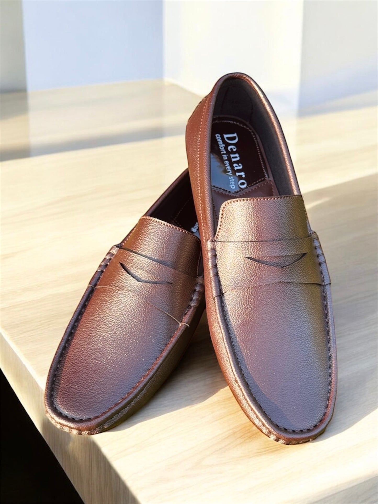Brown J-001 Men Shoes