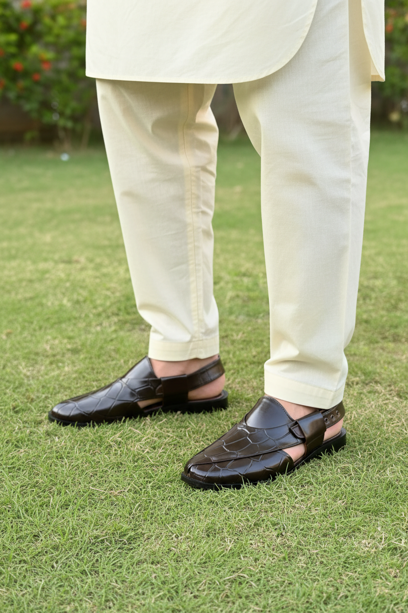 K-2002 DARK BROWN CROC KHERI
