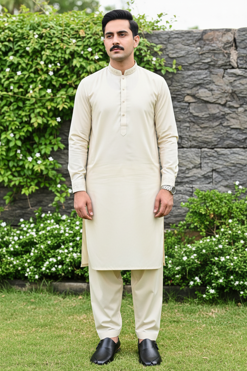 Black Leather Peshawari Kheri