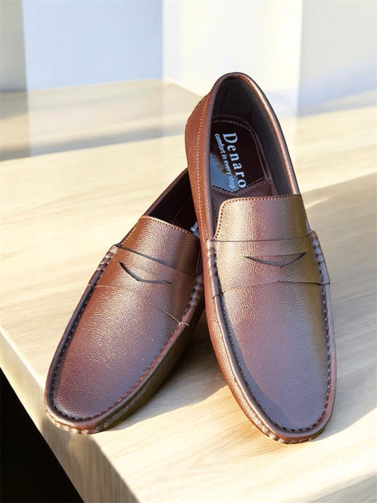 Brown J-001 Men Shoes
