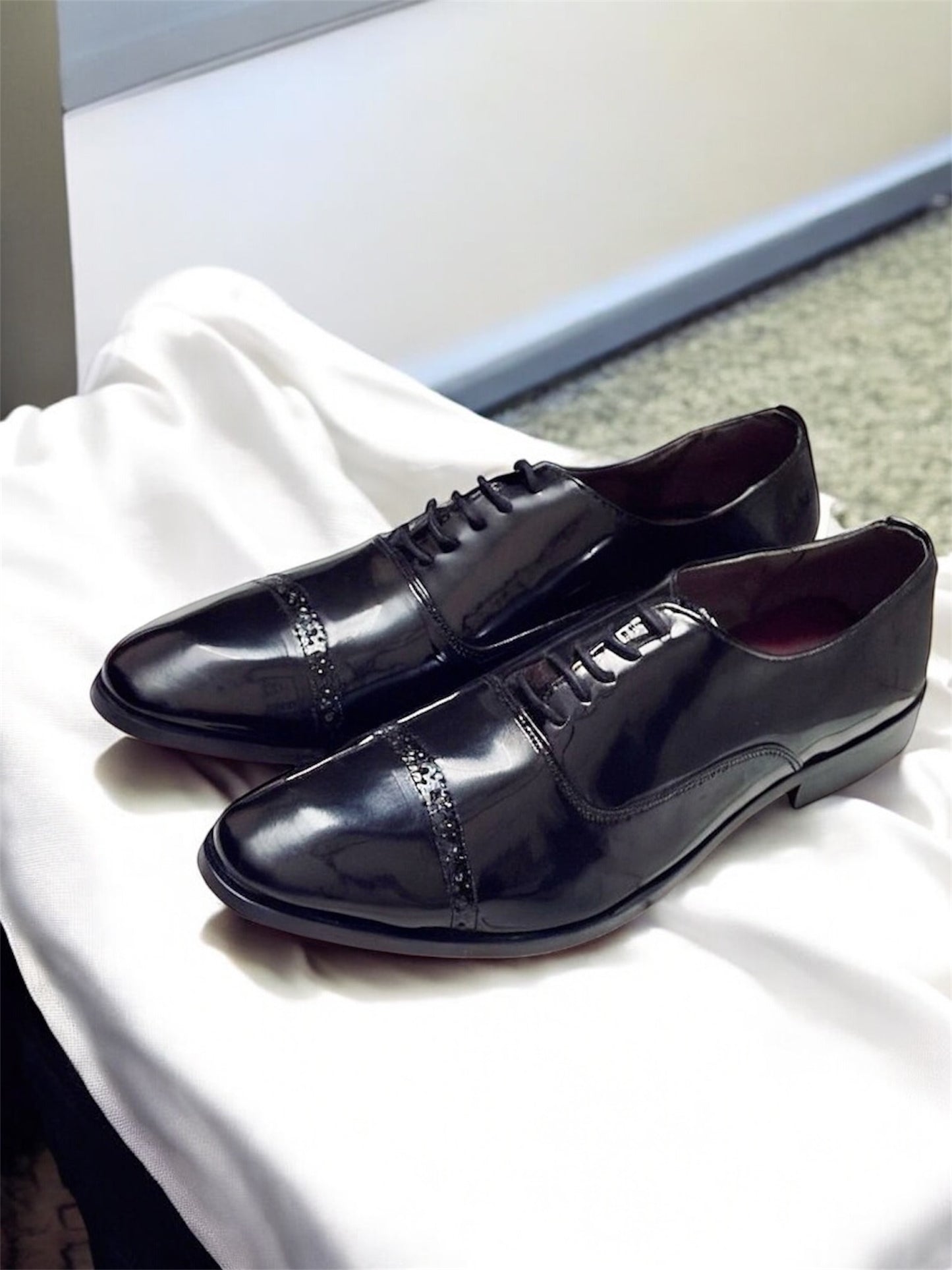 Patent Leather Oxford Shoes